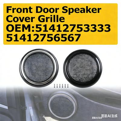 Grelha da Tampa do Alto-falante da Porta Dianteira em ABS Para Mini Cooper R56 51412753333 51412756567 Para Sistemas de Áudio Acessórios Automotivos