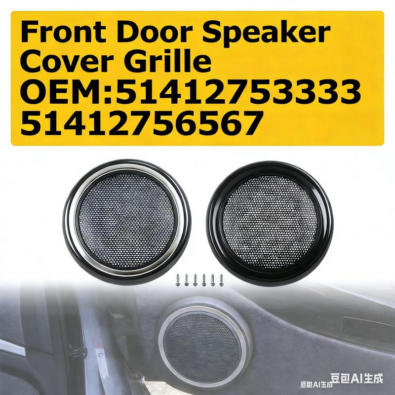 ABS Front Door Speaker Cover Grille For Mini Cooper R56 51412753333 51412756567 For Audio Systems Automotive Accessories