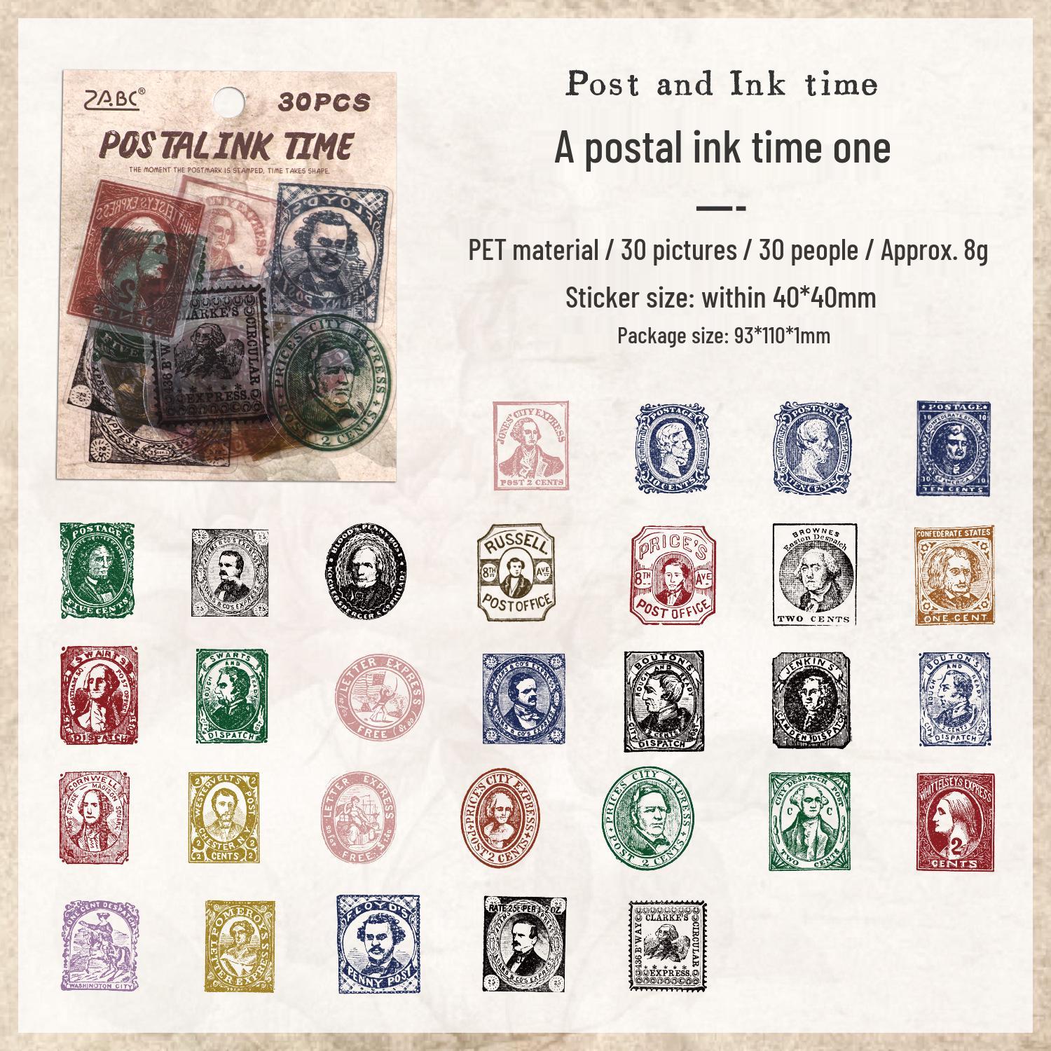 Vintage Year-Inspired Sticker Pack for Creative Journals