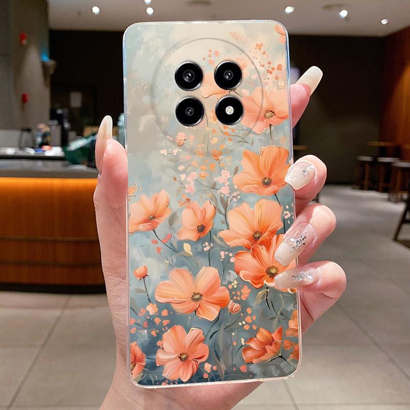 Cover For Realme 13 Pro+ 5G Casing Luxury Fashion Butterfly Flower Clear Soft TPU Silicon Phone Case For Realme 13 Pro Plus Case