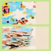 100pcs Wooden Puzzle Toys for Children Montessori Toy Space Jigsaw Puzzle Early Education Logical Thinking Training Puzzle Game