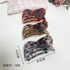 Yama Transparent High-End 8-Shaped Hair Clip for Women, Back of Head Hair Styling Tool, Leopard Print Shark Clip, Duckbill Clip