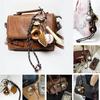 Handmade Braided Rope Bag Pendant Keychain Creative Bread Chocolate DIY Charms for Women Girl Handbag School Bags Accessories