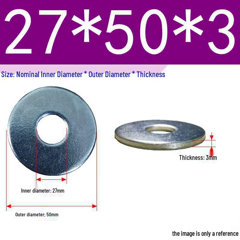 Galvanized Flat Metal Washer Spacer M3-M60