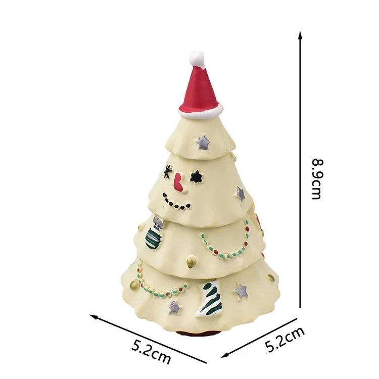 1pc Scene Decoration Christmas Series Bookshelf Decorationt Collectible Home Decoration Garden Resin Craft Toy Bonsai Ornaments