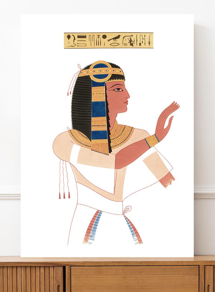 Plakat portret egipski Egipcjanin