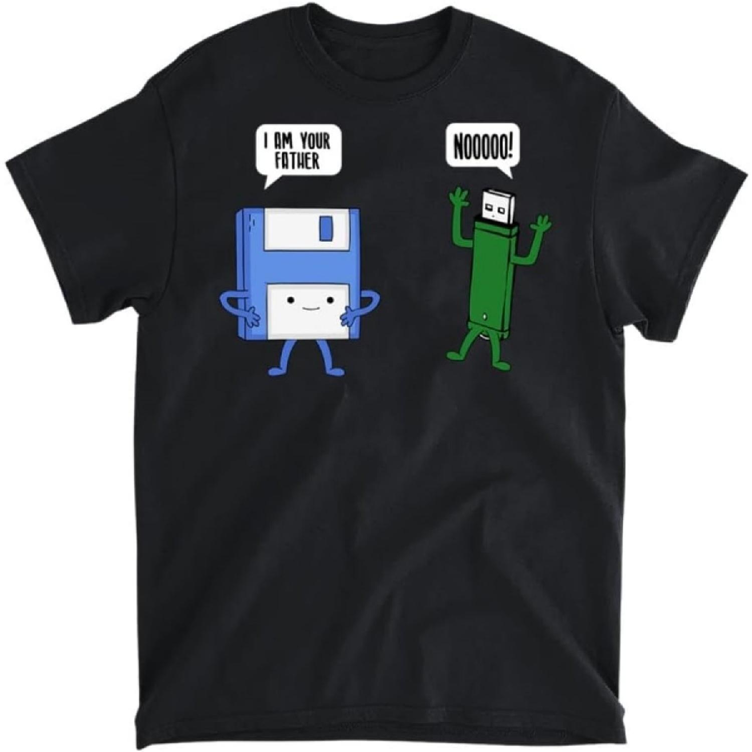 Funny Computer Engineering Shirt I m Your Father Floppy Disk T-Shirt, Long Sleeve Shirt, Sweatshirt, Hoodie Unisex Adult Size Made in Canada S