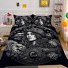Duvet Cover Set Beauty Skull Printed Full Size Microfiber Bedspreads High Quality Luxury Bedding Cover