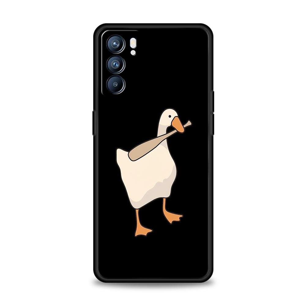 Cartoon Zweifel Ente Für Oppo Reno7 Reno6 Pro Plus A54 5G Handyhülle Find X6 X5 A53 A52 A9 2020 A15 A95 A17 A16 A76 A74 A57 Hülle