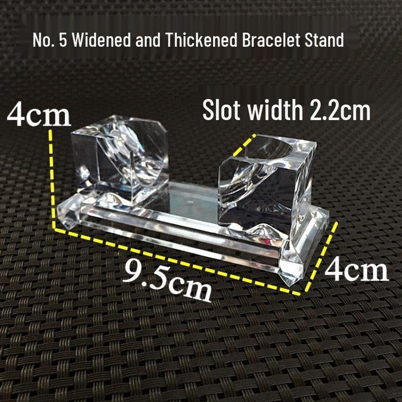 Acrylic Gold & Silver Transparent Bracelet Display Stand for Jewelry & Ornaments