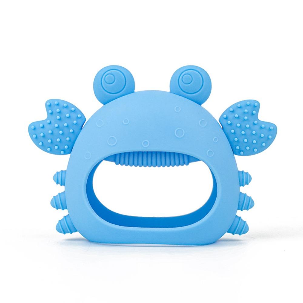Cartoon Crab Baby Teether Toy Silicone Baby Pacifier New Infant Grinding Gum  for Newborn Infant