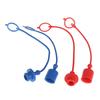 1/2" ISO-A Hydraulic Quick Coupler Dust Caps, Male & Female Cover Set, 1/5 Pairs for Hydraulic Quick Disconnects