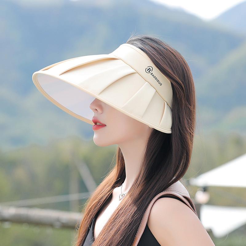 

Summer Ice Silk Floppy Sun Hat With Large Brim For Women Sun Protection Elegant Khaki