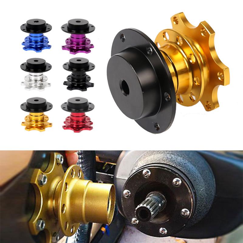 Universal Steering Wheel Quick Release Hub Boss Kit Wheel Hub Adapter For 6 Hole Steering Wheel Hub
