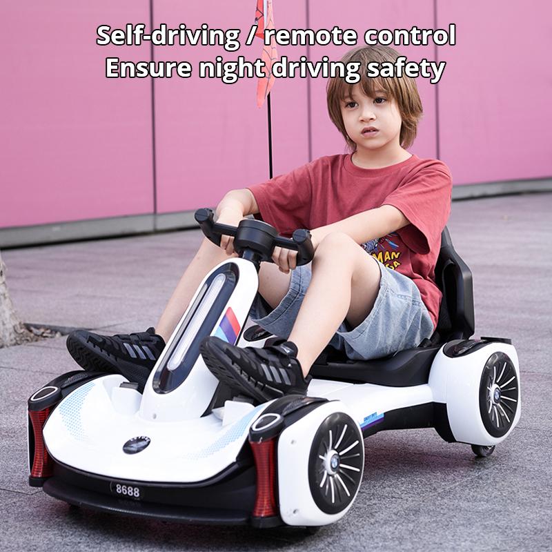 Children's Electric Car 360 Degree Drift Four-wheeled Dual Drive Can Sit Baby Remote Control Toy Car All Terrain Vehicle