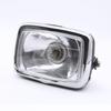 Jialing JH70 Moped Headlight Assembly: Square & Round Bulb Options for Motorcycle Accessories