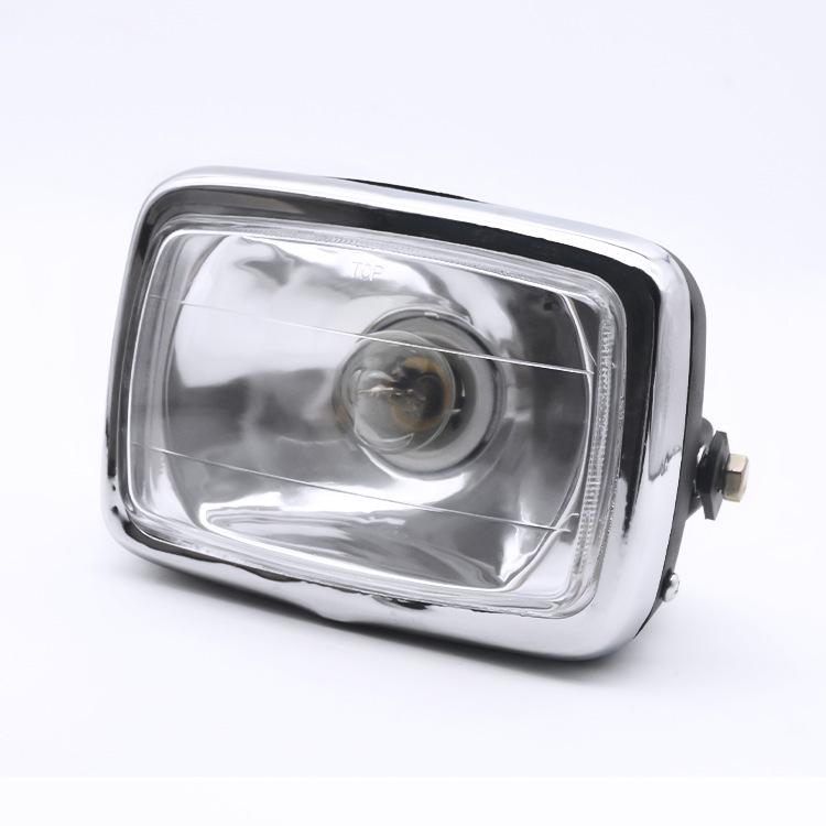 Jialing JH70 Moped Headlight Assembly: Square & Round Bulb Options for Motorcycle Accessories