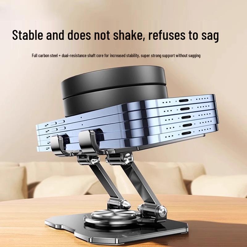 360° Rotating Laptop, Tablet, and Phone Stand for Desktop and Live Streaming