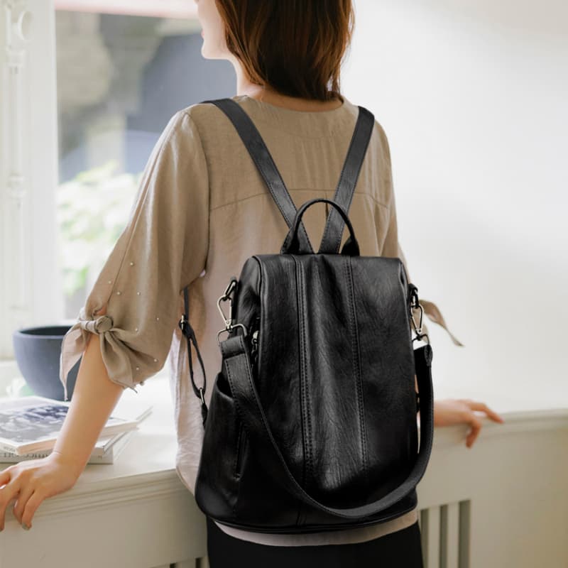 Mochila de Hombro Vintage Grande para Mujer