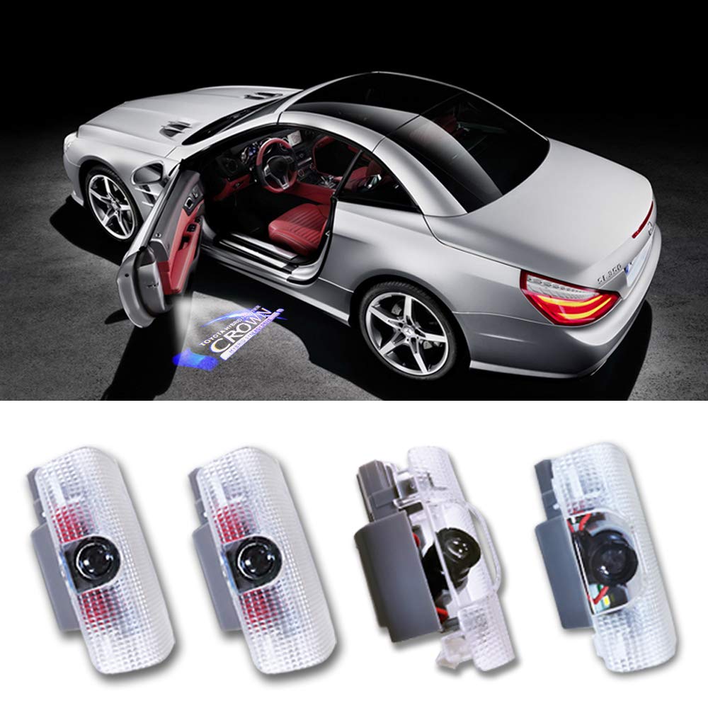 Toyota Crown Courtesy Light, Door Welcome Light, Crown Courtesy Lamp, LED Logo Projection, Curtain