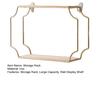 Storage Rack Wall Mounted Storage Holder No Drilling Anti-Rust Display Shelf for Living Room Bedroom Bathroom