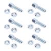 6PCS M6 Hollow Screw Kit High Hardness Steel Alloy Hollow Screw Nut Set for Motorcycle 212cc ATV Go Kart