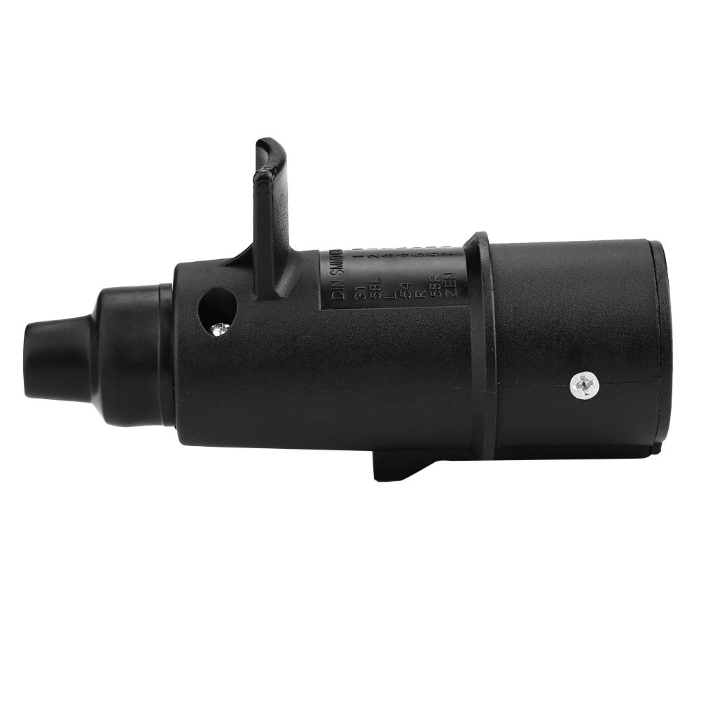 7 Pin Trailer Plug, Qiilu European Style 24V7 Pin Trailer Plug Connector N Type Other Auto Parts