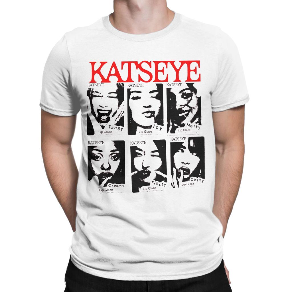 Camiseta de Algodón Puro Estampada para Hombre Mujer KATSEYE kpop Grupo de Chicas Ropa Conjuntos