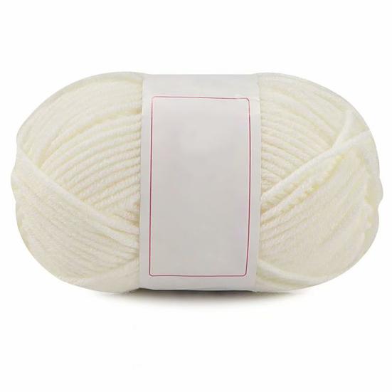 

1 рулон хлопчатобумажной пряжи для вязания своими руками, приятное для кожи волокно, декоративная нить ручной работы для вязания крючком, аксессуары для одежды 4