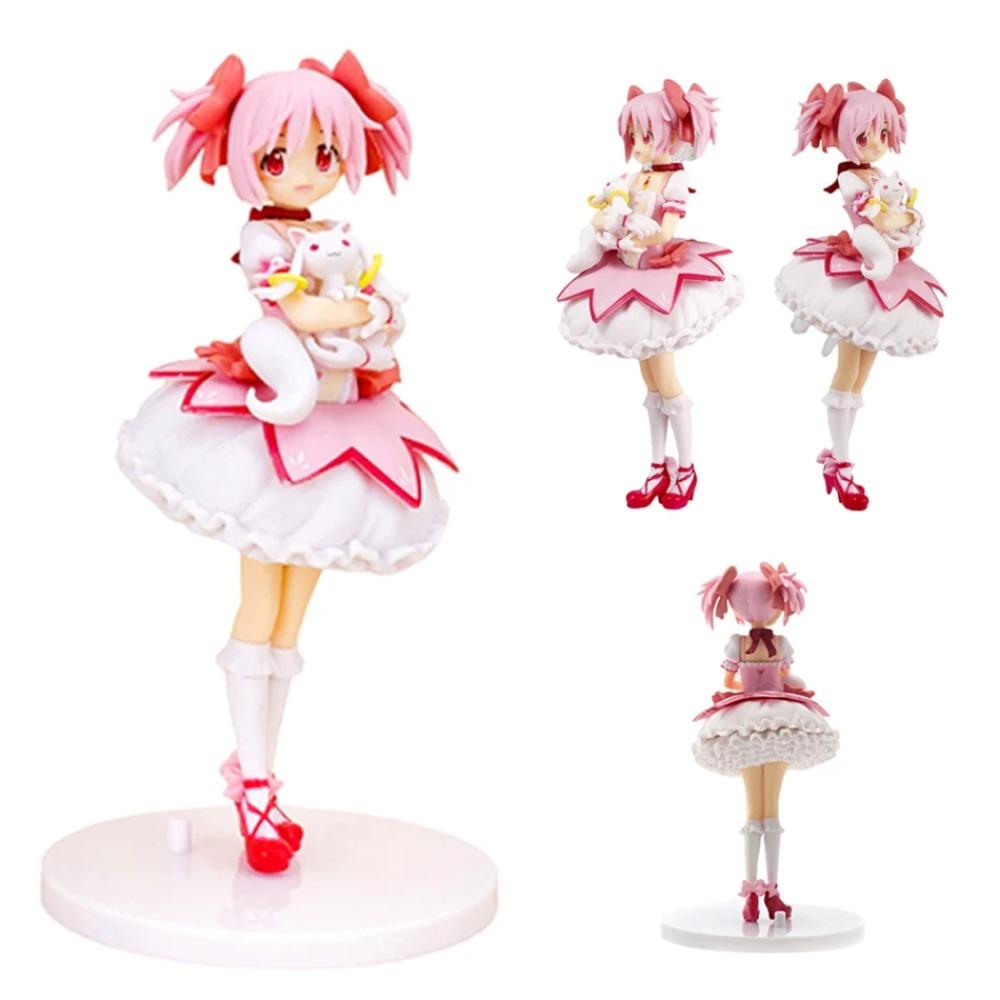 18CM Puella Magi Madoka Magica Aniem Figurka Kaname Madoka Magická Dívka PVC Anime Akční Figurky Model Anime Kreslený Model Hračka Dárek