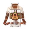 Water bottle strictly selected popular water cup cute pet animal water cup students go to school creative easy cup high value kapibara water cup