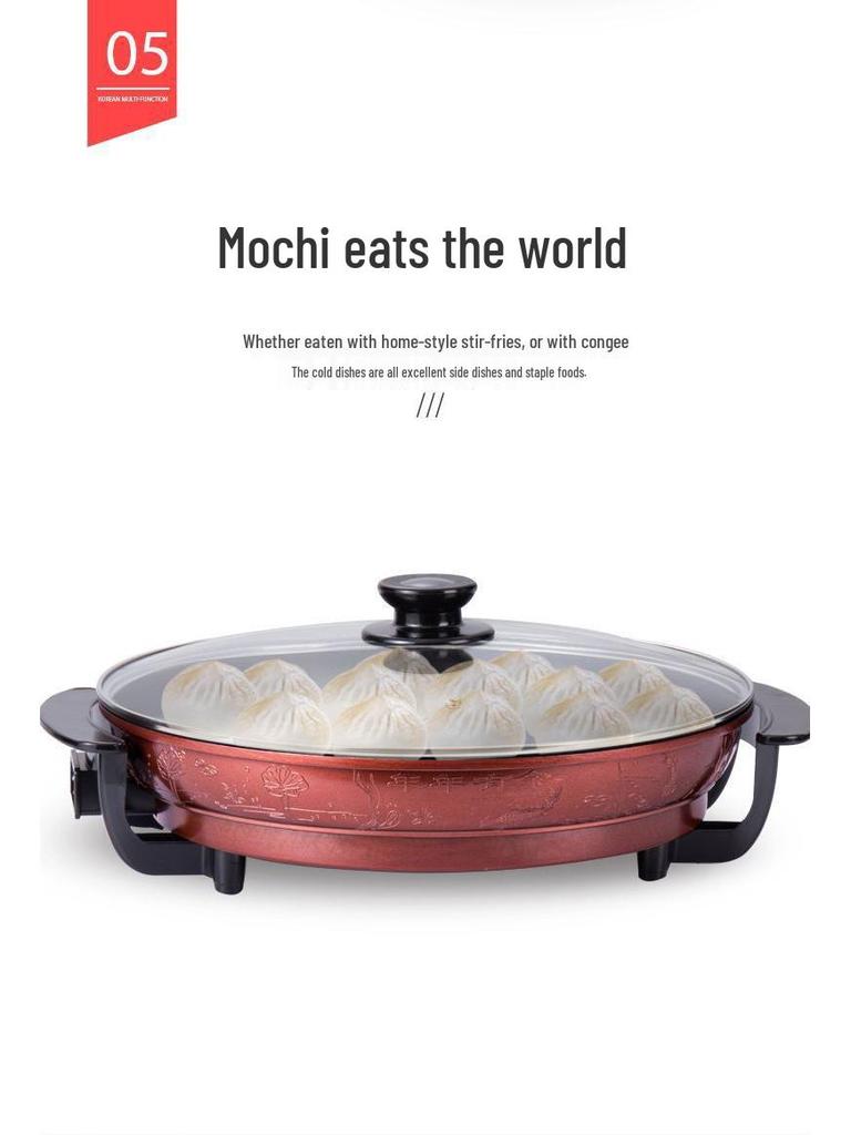 Large Non-stick Multifunctional Electric Frying Pan and Pancake Maker for Home and Commercial Use