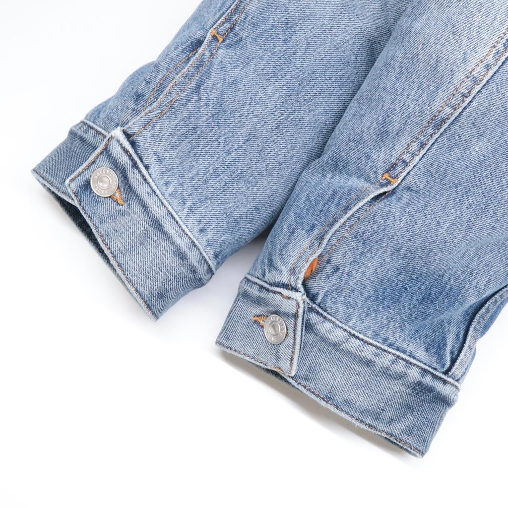 BALENCIAGA Domestic regular 657603 TJW73 Tiger Boa Distressed Denim Jacket 42 blueUsed