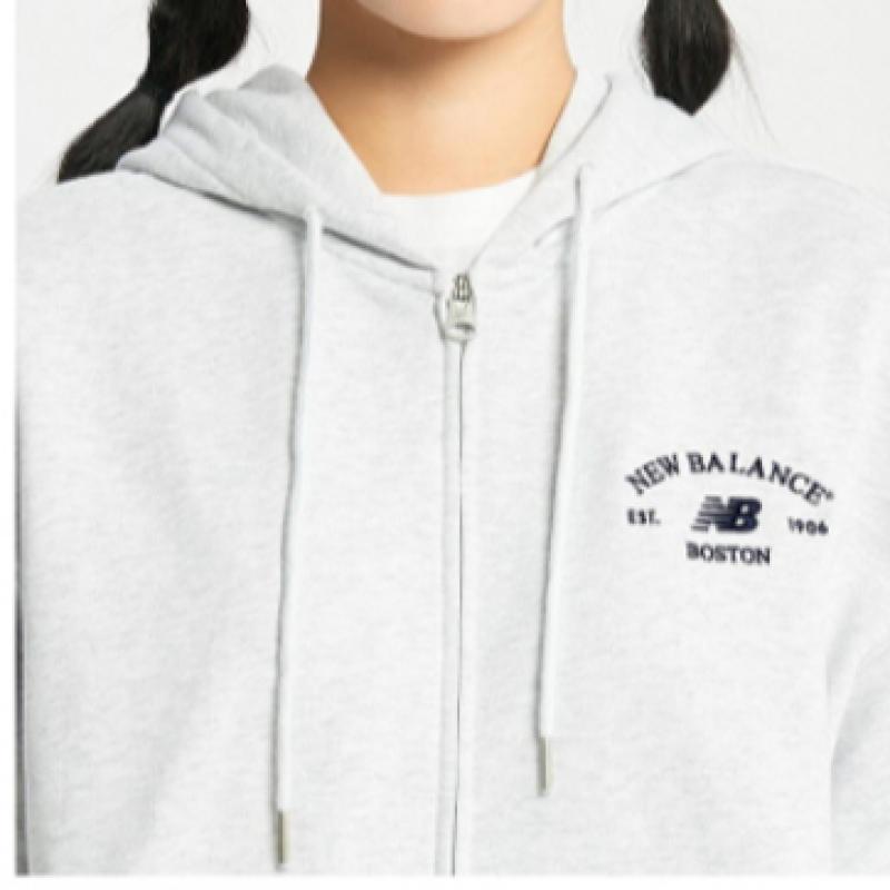 New Balance Half Club  Nbmdd4a013 Lg Heritage Hoodie Zip Up Unisex Hoodie