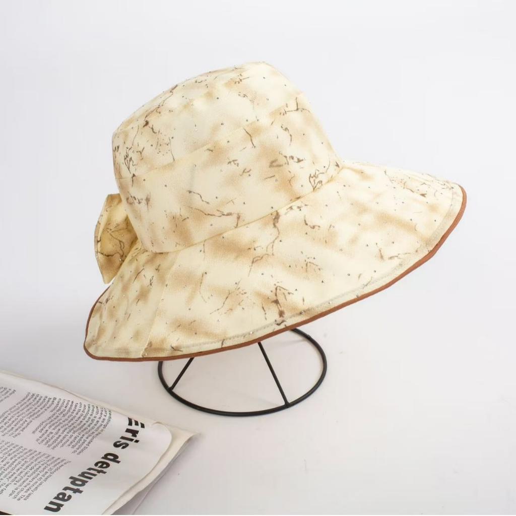 2026 Spring And Summer Women'S Big Brim New Elegant National Style Casual Sunshade Sun Hat Foldable Sunscreen Hat