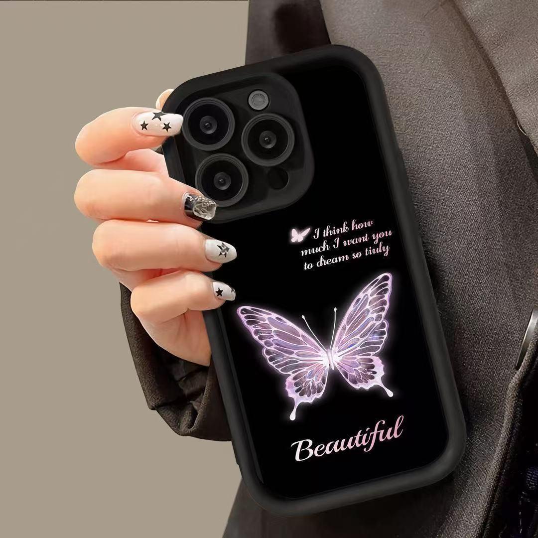 

English Butterfly iPhone 17/17 Pro Max/16/15/14 Pro/13/12 Case - Cross-border Design iPhone 7
