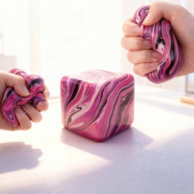 Flow Texture Stress Cube Cube Squeeze Anxiety Relief Sensory Toy Slow Rebound Decompression Stress