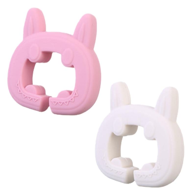 Cute Cats Ear Silicone Spatula Spoon Holder Heat Resistant Kitchen Tool Organizers Adjustable Clip For Cooking Utensils