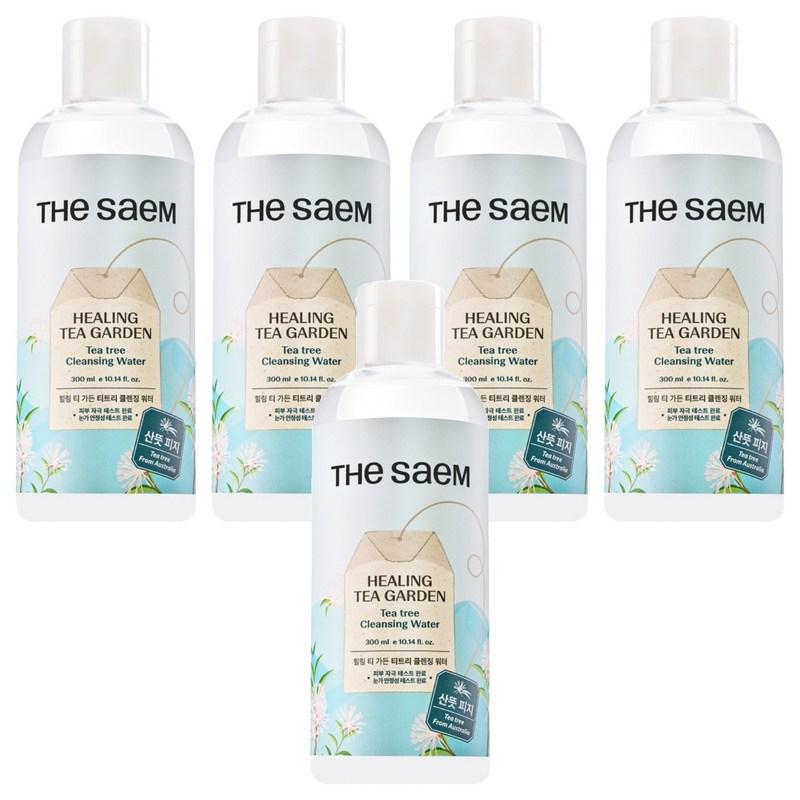 The Saem Healing Tea Garden Tea Tree Cleansing Water, 300ml, 5 Pcs