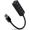 Hub USB - AXAGON - HUE-M1A - 4 Ports - USB 3.0 - Ultra-Rapide - 20 Cm Noir