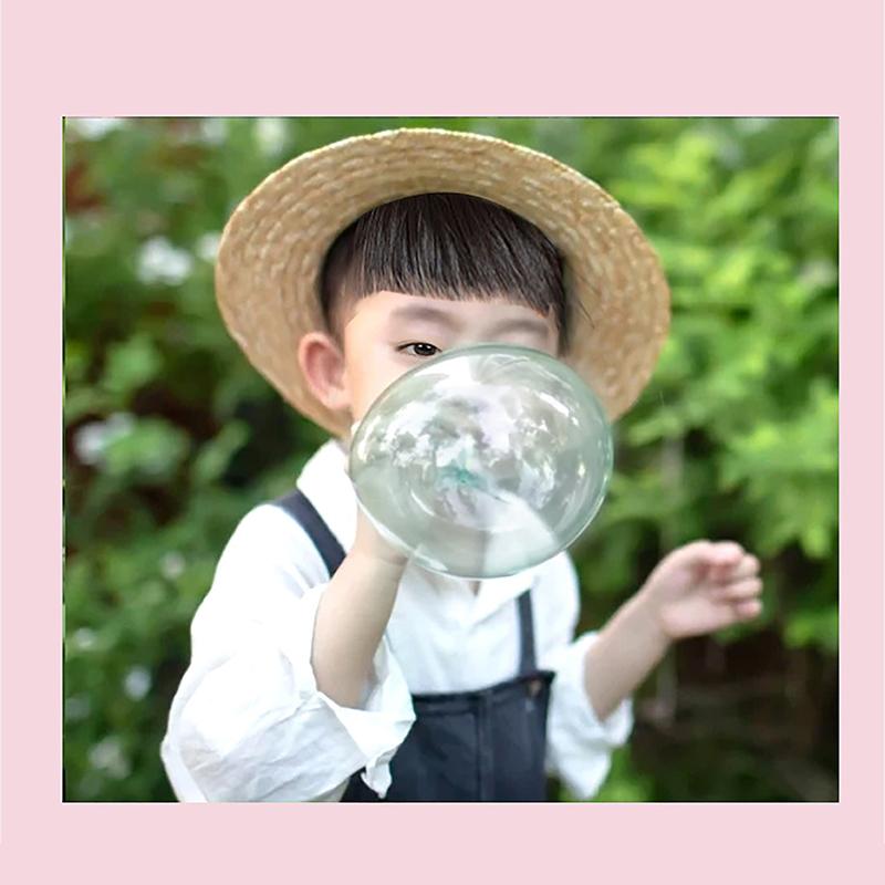 1/3Pcs Blowing Colorful Bubble Ball Plastic Balloon Won'T Burst Safe For Kids Boys Girls Gift Cartoon Magic Bubble Glue Toy