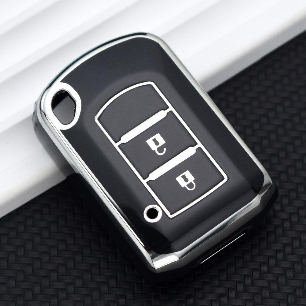 2 3 Buttons TPU Car Key Cover Case for Mitsubishi ASX Outlander Lancer EX Galant Pajero 2016 2017 Holder Bag Keychain Protector
