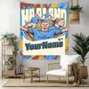 Haaland Custom Your Name Wall Decor Tapestry Art For Pet Memorial Birthdaywedding Party Backdrop Family Gift