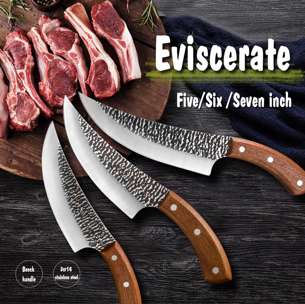 3 Types Stainless Steel Kitchen Deboning Knife Slicing Knife Butcher Knife Kitchen Tool