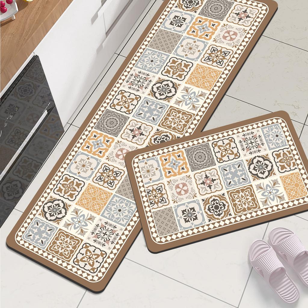 Nordic Foot Mats Kitchen Mat Waterproof Long Area Kitchen Rug For Living Room Hallway Bathroom Carpet Doormat Washable