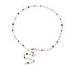 Crystal Charm Necklace Long Y-Shaped Chain Fringe Collarbone Chain Elegant Accessory for Parties and Everyday Wear