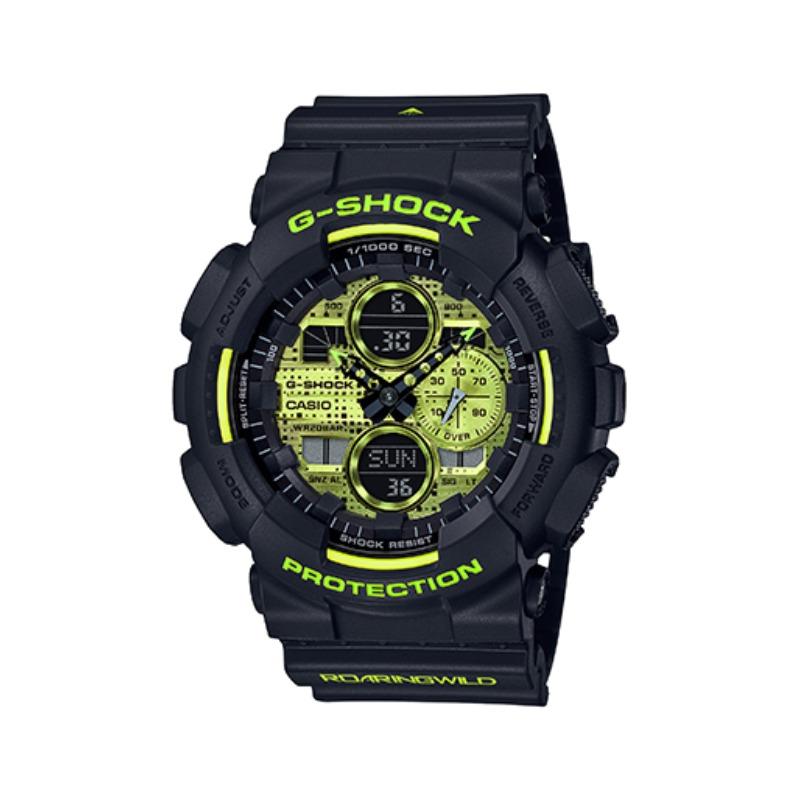 Casio G-SHOCK Men s Resin 200M Water Resistant Digital Shock Resistant Quartz Watch GA-140DC-1APRRW чёрный
