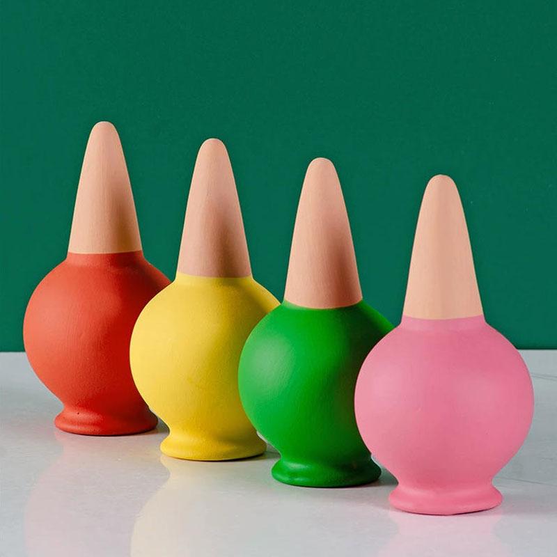 4pcs Plant Watering Spikes Automatic Terracotta Plant Watering Devices Garden