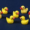 200/100 Pcs,Mini Yellow Duck Ornament Miniature Figures,Resin Landscape, Tiny Decoration Home D Q4K2
