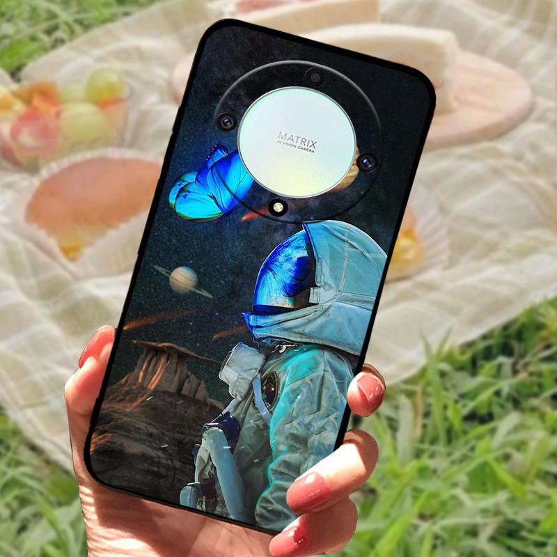 For Honor X9A 5G Case Honor X9A Cover Black Soft Silicone Phone Case Fundas For Huawei Honor X9A 5G Coque HonorX9A Protective